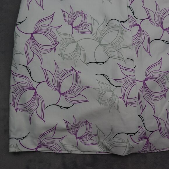 Tommy Armour Skort Womens 14 White High Rise Floral Dri Logic Golf Activewear - Picture 12 of 14